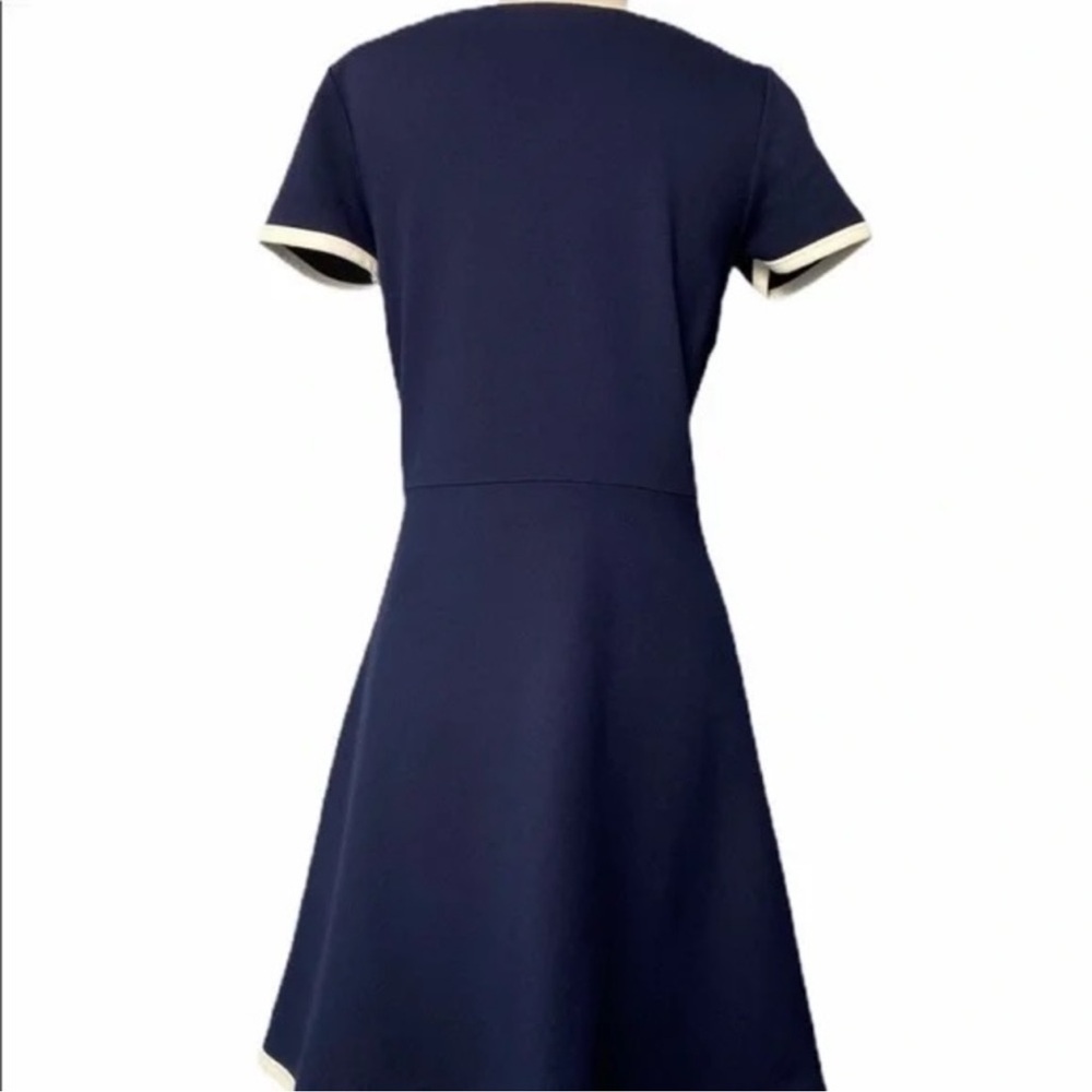 J Crew Elegant Navy Blue Dress - Picture 2 of 5